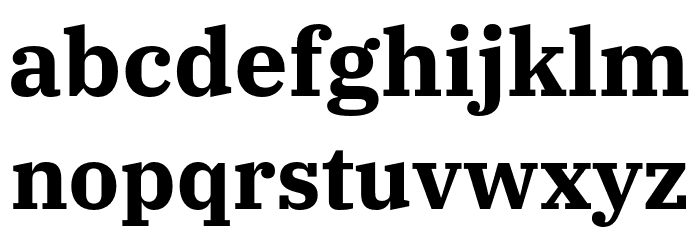 IBM Plex Serif Bold Font LOWERCASE
