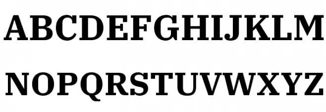 IBM Plex Serif Bold Font Litere mari
