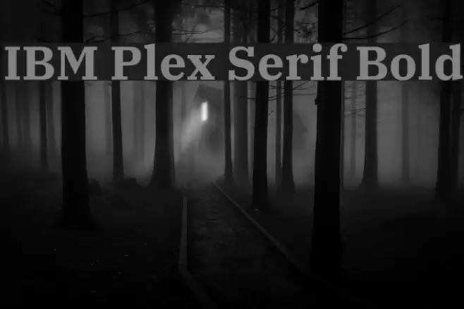 IBM Plex Serif Bold Font examples