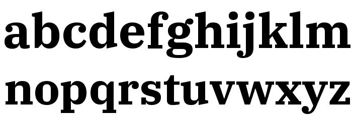 IBM Plex Serif Bold Font LOWERCASE