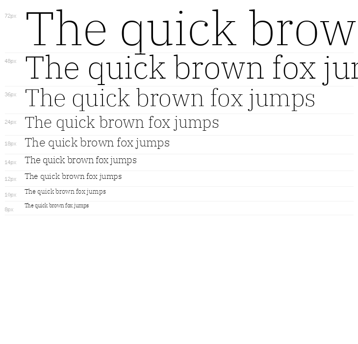 IBM Plex Serif ExtraLight Waterfall
