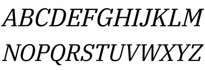 IBM Plex Serif Italic Fonte MAIÚSCULAS