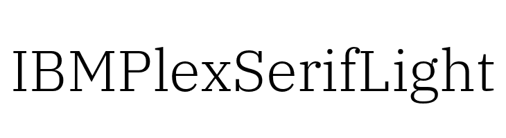 IBM Plex Serif Light  لخطوط تنزيل