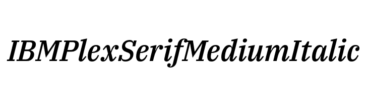 IBM Plex Serif Medium Italic  baixar fontes gratis
