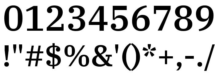 IBM Plex Serif Medium Font OTHER CHARS