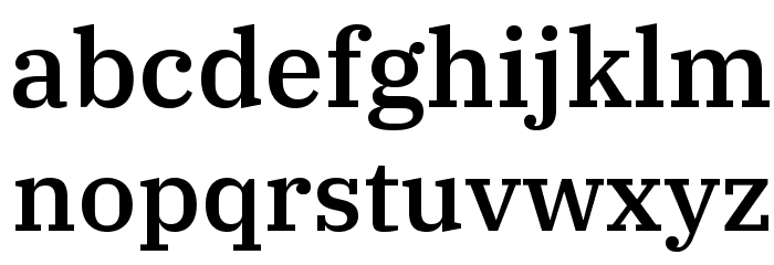 IBM Plex Serif Medium Font LOWERCASE
