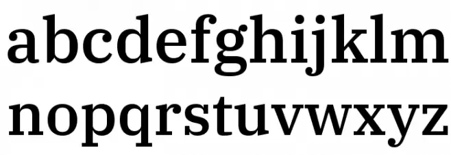 IBM Plex Serif Medium フォント 小文字