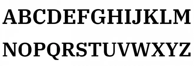 IBM Plex Serif SemiBold 字体 大写