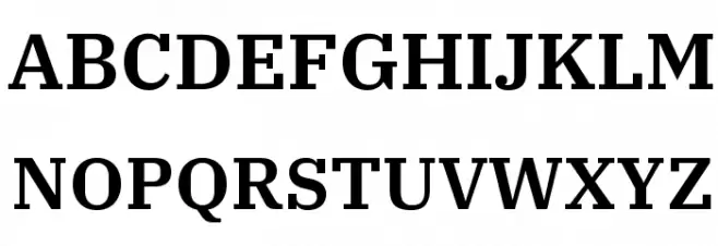 IBM Plex Serif SemiBold Schriftart Groß