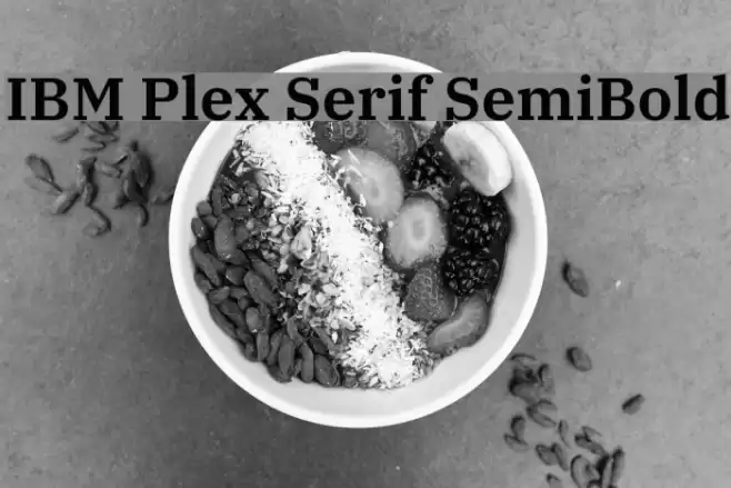 IBM Plex Serif SemiBold Font examples