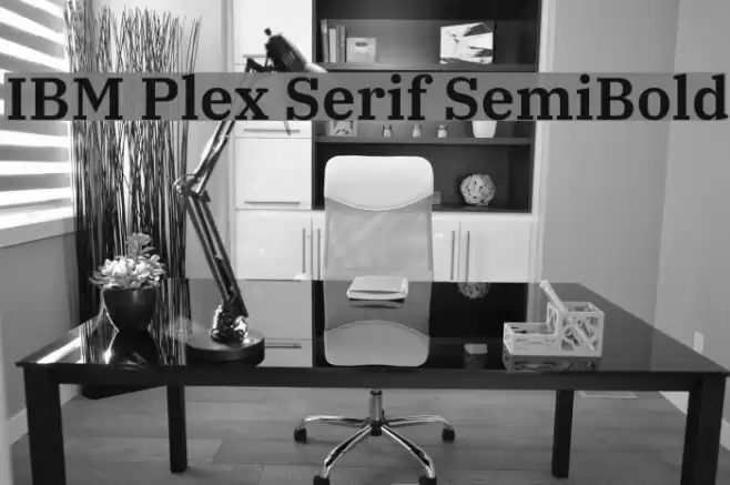 IBM Plex Serif SemiBold Font examples