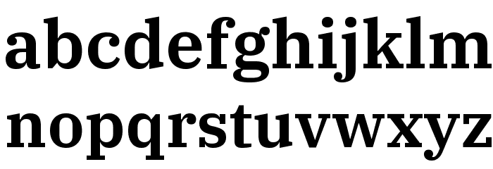 IBM Plex Serif SemiBold Font LOWERCASE