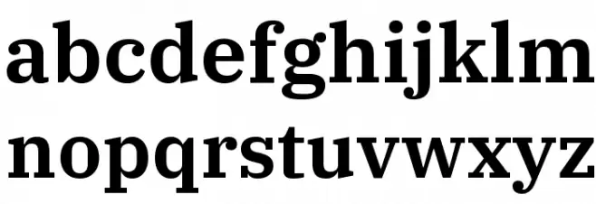 IBM Plex Serif SemiBold Fonte MINÚSCULAS