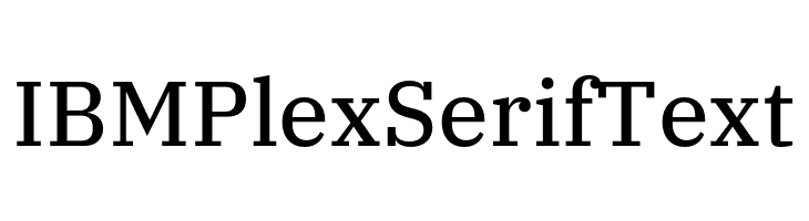 IBM Plex Serif Text  Free Fonts Download