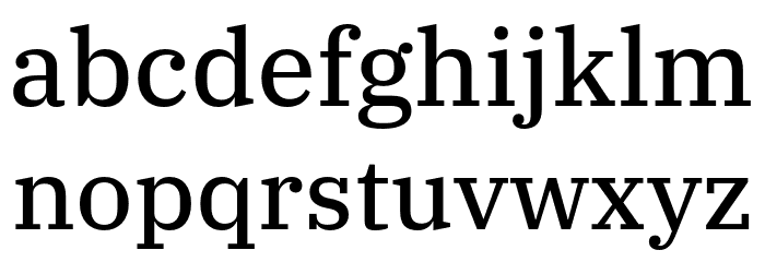 IBM Plex Serif Text Font LOWERCASE