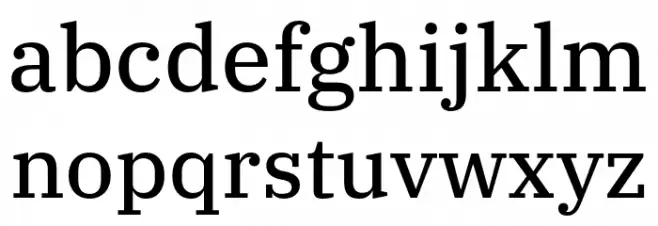 IBM Plex Serif Text Fonte MINÚSCULAS