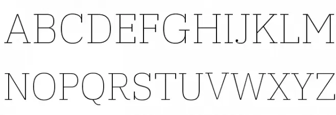 IBM Plex Serif Thin Fonte MAIÚSCULAS