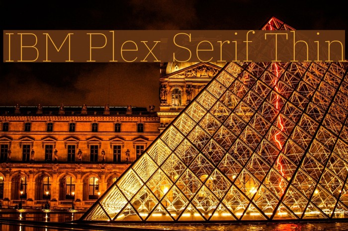 IBM Plex Serif Thin フォント examples
