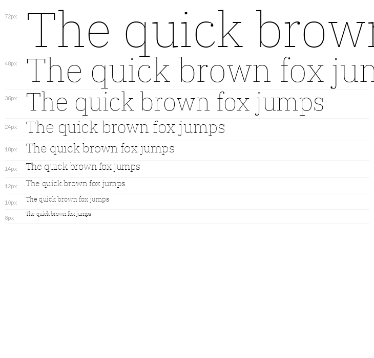 IBM Plex Serif Thin Waterfall