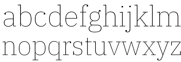 IBM Plex Serif Thin フォント 小文字