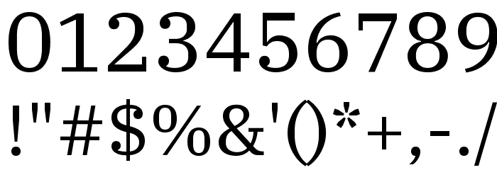 IBM Plex Serif Font OTHER CHARS