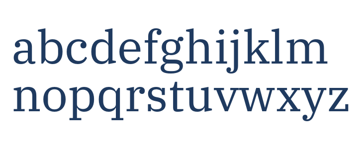 IBM Plex Serif Lowercase