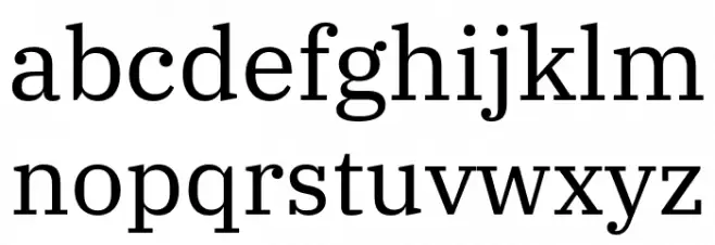 IBM Plex Serif Caratteri MINUSCOLO