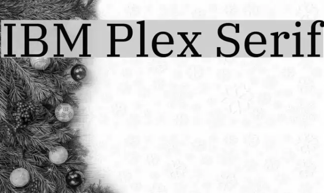 IBM Plex Serif Шрифта examples