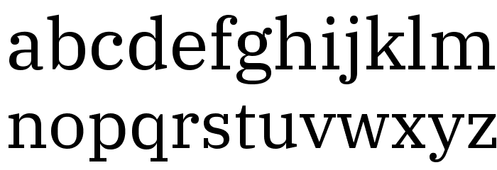 IBM Plex Serif Font LOWERCASE