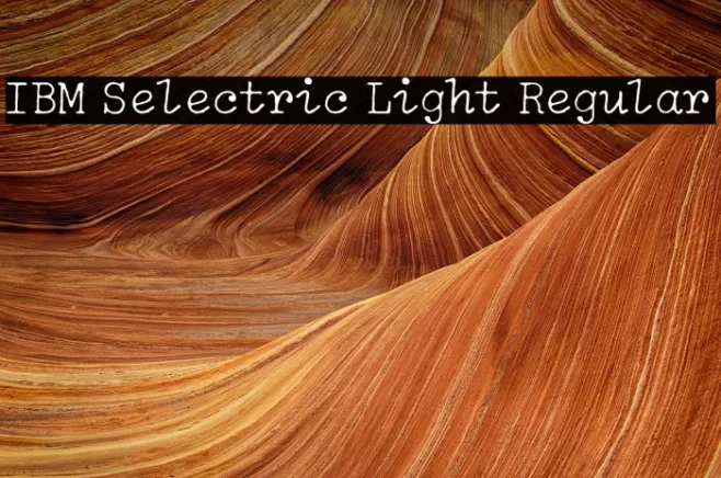 IBM Selectric Light Regular Example 2