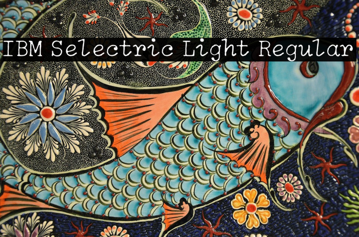 IBM Selectric Light Regular Example 3