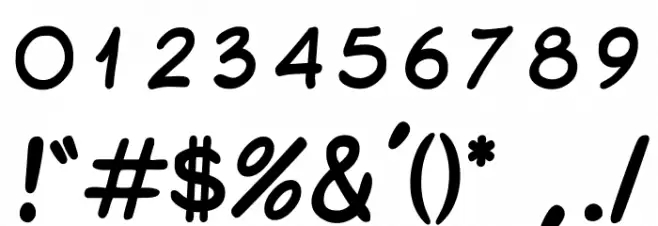 IBS Cartooning Font OTHER CHARS