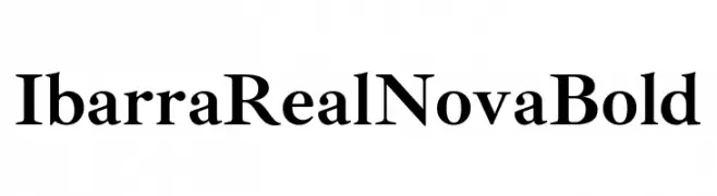 Ibarra Real Nova Bold  नि: शुल्क फ़ॉन्ट्स डाउनलोड