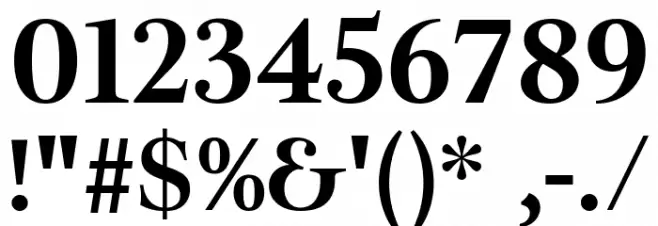 Ibarra Real Nova Bold Font OTHER CHARS