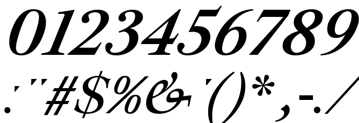Ibarra Real Nova Italic Font OTHER CHARS