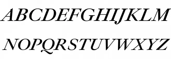 Ibarra Real Nova Italic خط أحرف كبيرة