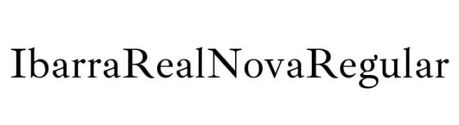 Ibarra Real Nova Regular  Fuentes Gratis Descargar