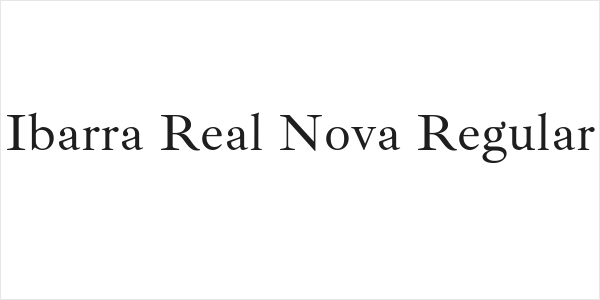 Ibarra Real Nova Regular Logo