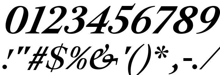 Ibarra Real Nova SemiBold Italic Font OTHER CHARS