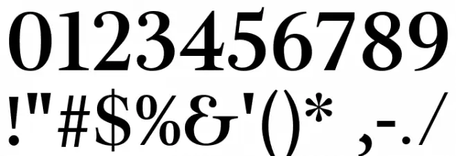 Ibarra Real Nova SemiBold Font OTHER CHARS