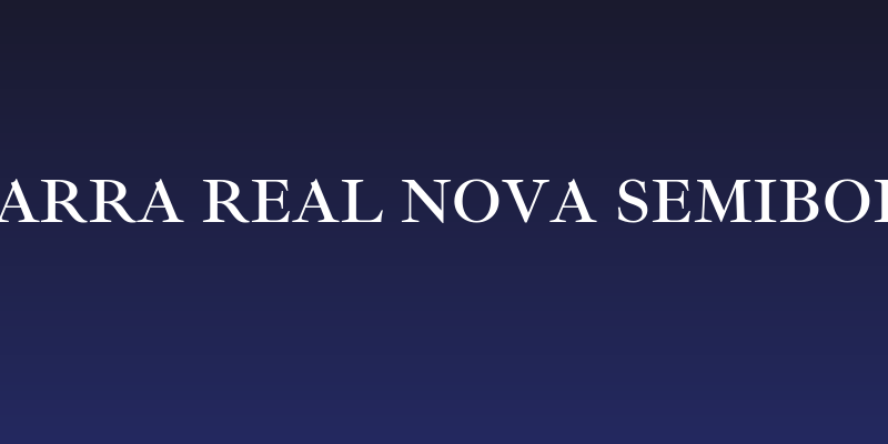 Ibarra Real Nova SemiBold Social Header