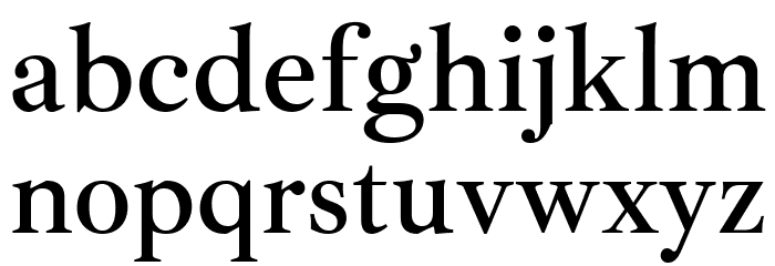 Ibarra Real Nova SemiBold Font LOWERCASE