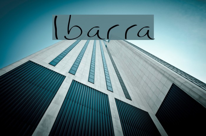 Ibarra Font examples