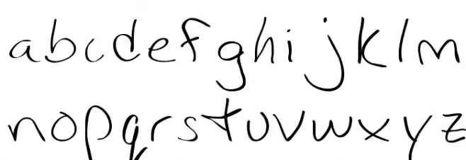 Ibarra Font LOWERCASE