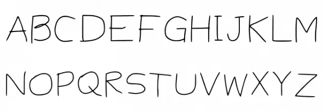 Ibis Handwriting Regular خط أحرف كبيرة