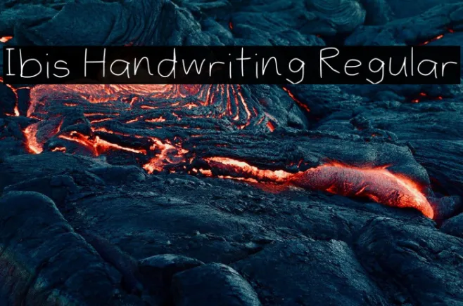 Ibis Handwriting Regular Example 2