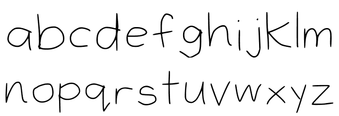 Ibis Handwriting Regular Font LOWERCASE