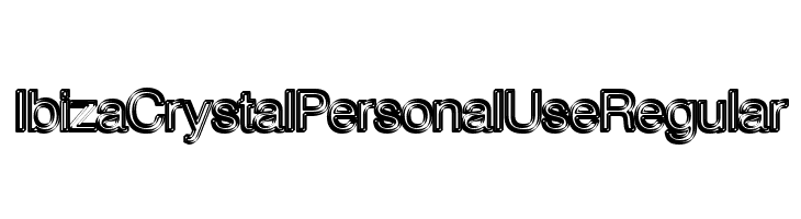 Ibiza Crystal Personal Use Regular  Free Fonts Download