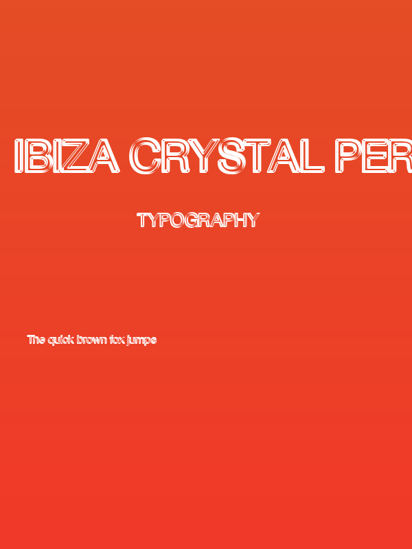 Ibiza Crystal Personal Use Regular Poster
