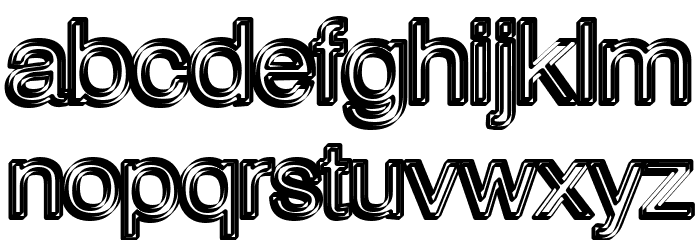 Ibiza Crystal Personal Use Regular Font LOWERCASE